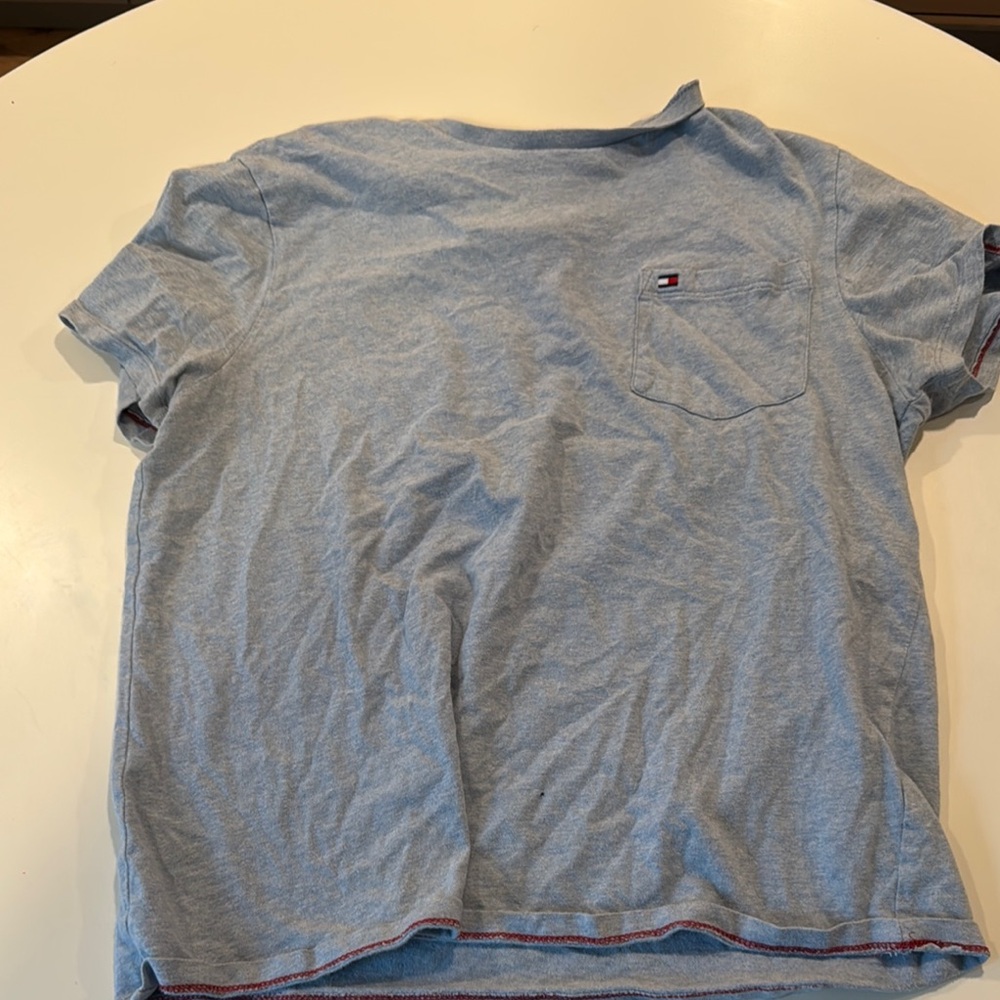 Tommy Hilfiger Men's Light Blue T-Shirt